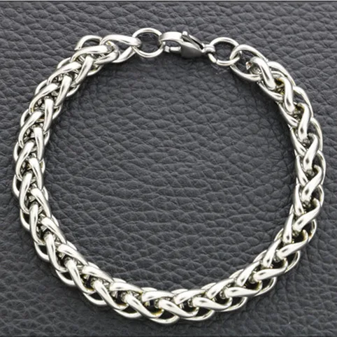 Модный студенческий браслет в стиле панк хип хоп из нержавеющей стали цепочка с