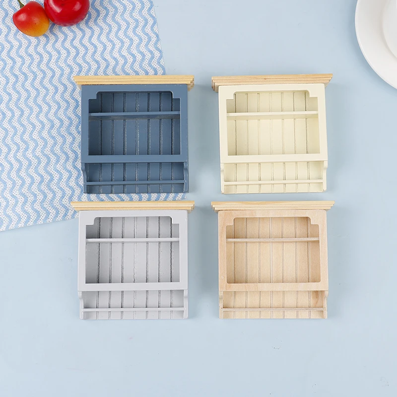 

Деревянный Мини-шкаф для кукольного домика, стеллаж для шкафа, модель для хранения, украшение для кукольного дома