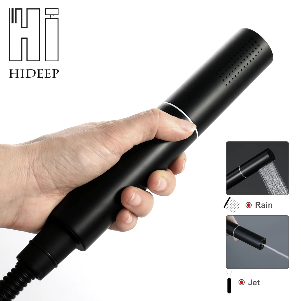 Латунная насадка для душа HIDEEP съемная моющаяся Лейка с переключателем