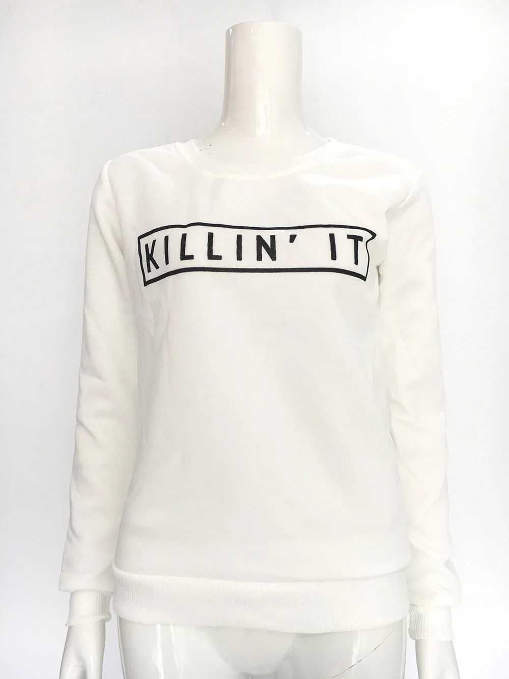 Letter Kill It Hoodies Sweatshirts 2022 Women Casual Kawaii Harajuku New Sweat Punk For Girls Clothing European Tops Korean
