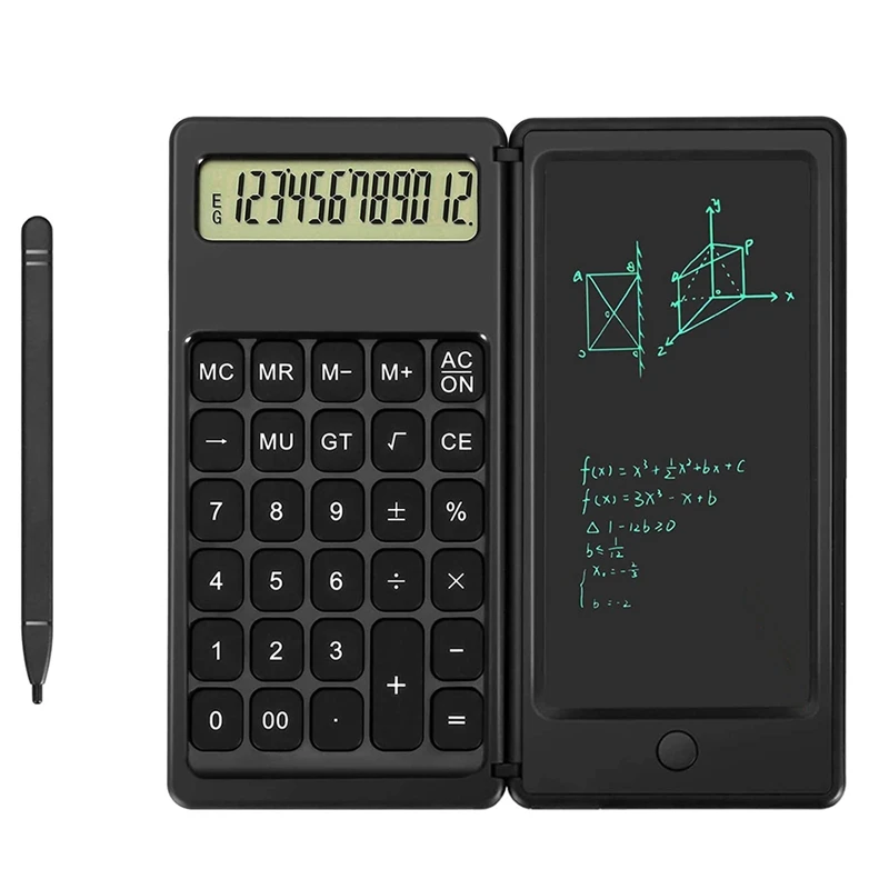 

Calculators,Standard Function Desktop Calculator,with 12 Digit Large LCD Display and 6 Inch Office Writing Tablet