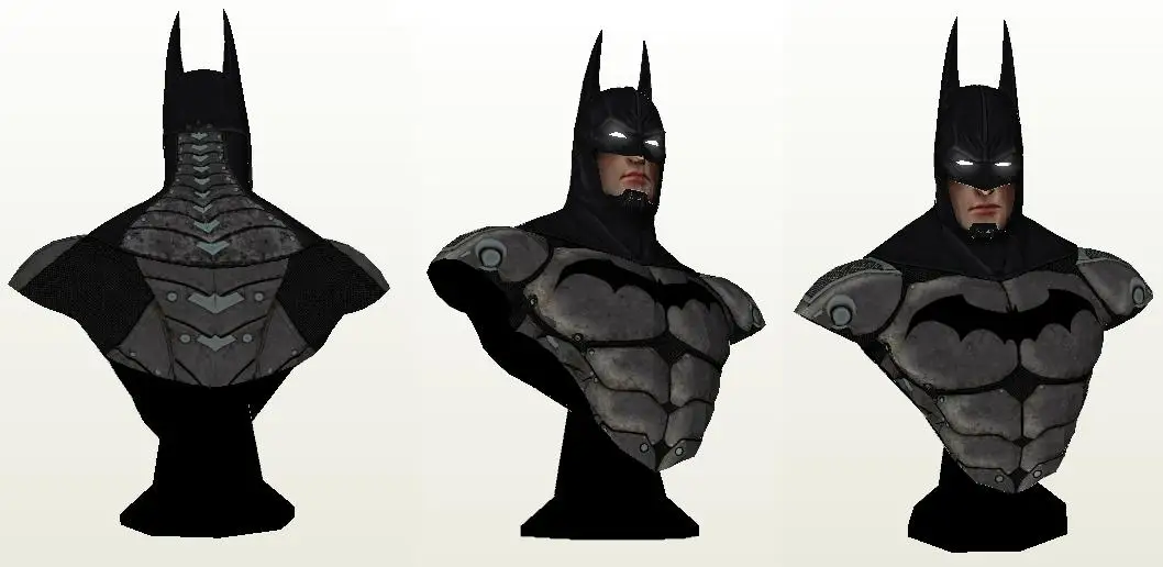 Супергерой Бэтмен грудь 3D бумажная модель Сделай Сам ручная работа|Картонные