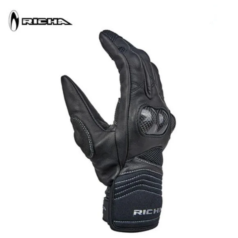 Мотоциклетные Перчатки RICHA мужские защитное снаряжение из овчины и углеволокна