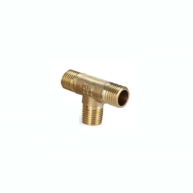 

1/8" BSP Male Thread Pneumatic Brass Pipe Fitting Equal Tee Type 3 Way Adapter Tube Connector for Air