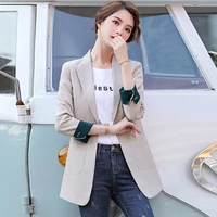 large size womens small suit jacket womens new casual jacket autumn korean style suit high quality office blazer