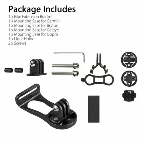 MTB Road Bicycle Computer Camera Mount Holder – Out Front Bike Stem Extension Support for Garmin, Bryton, Cateye, GoPro, and Light image 6