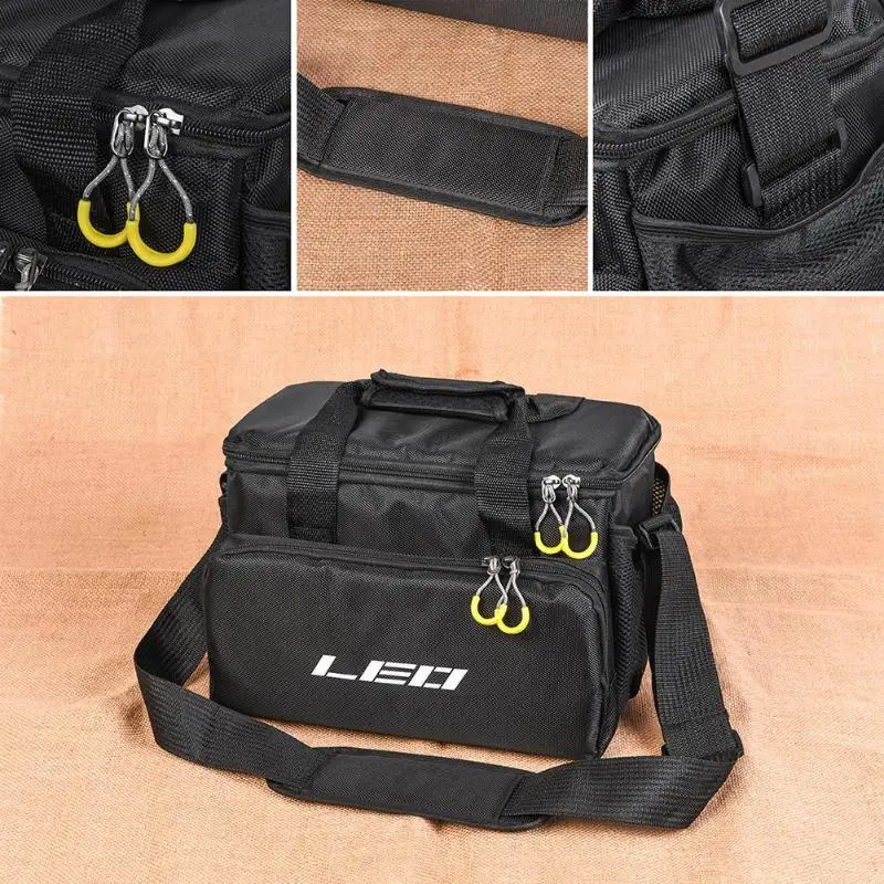 Водонепроницаемая сумка для рыбалки вместительная многофункциональная на плечо