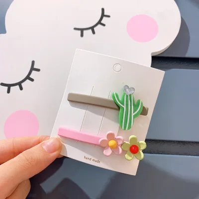 2 шт. модные женские заколки для волос конфетных цветов мини в форме фруктов