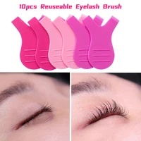 10pcs reusable makeup eyelash brush 10pcspack clean y shape grafted plastic eyelash brushes women make up mascara tools brochas