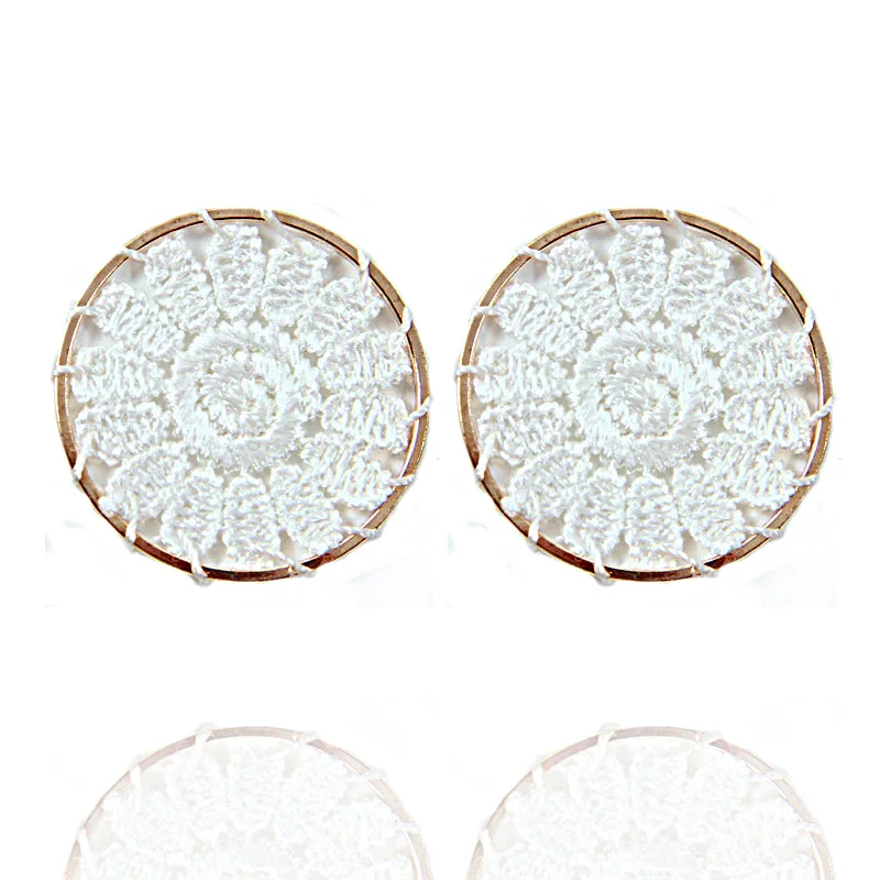 6 шт./лот серьги в сеточку с цветами фурнитура для рукоделия изготовления