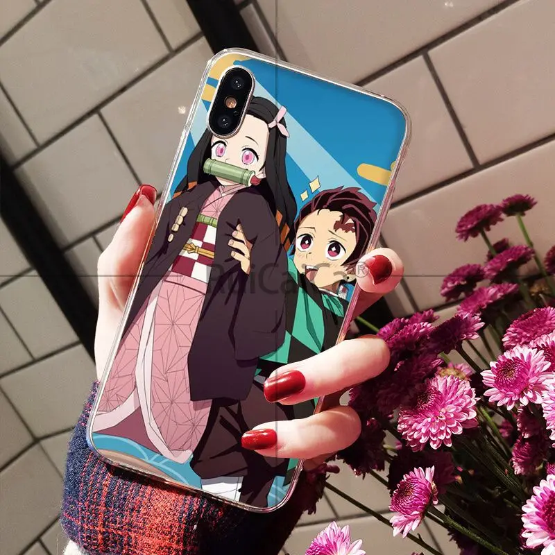 Ruicaica demon slayer аниме ТПУ мягкий силиконовый прозрачный чехол для телефона Apple iPhone 8 7 6 6S Plus X XS MAX 5 5S SE XR чехол
