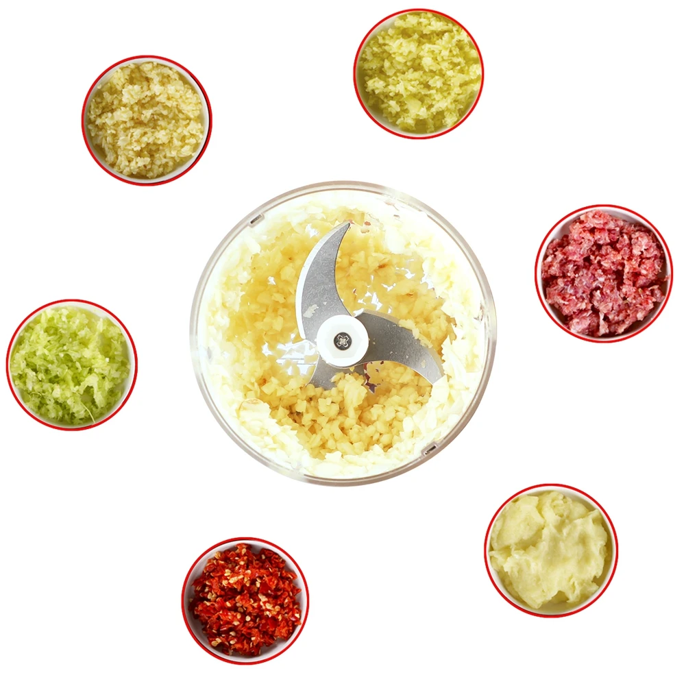 

100/250ml Mini USB Wireless Electric Garlic Masher Sturdy Press Mincer Vegetable Chili Meat Grinder Food Chopper Kitchen Tools