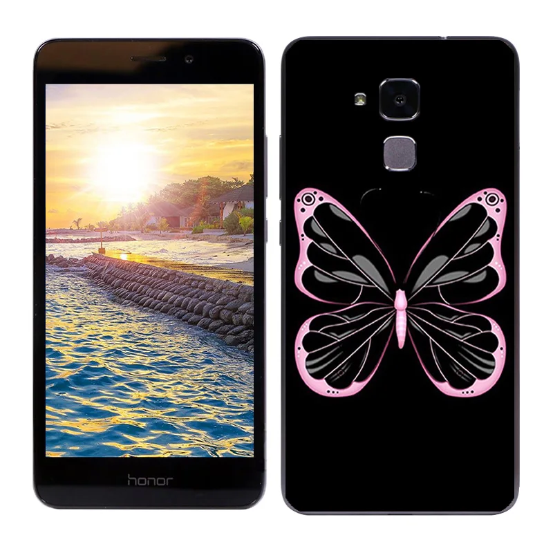 Чехлы для Huawei Honor 5C /Honor 7 Lite Мягкая силиконовая задняя крышка модная окрашенная