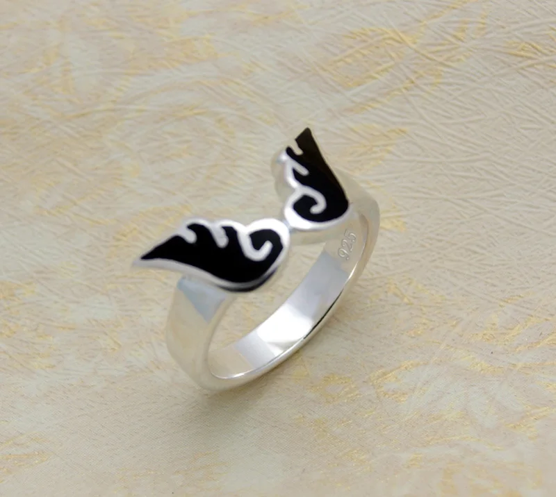 Винтажное кольцо в готическом стиле с крыльями ангела демона парные влюбленные