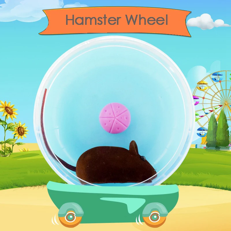 

Hamster Wheel Small Animals Running Disc Toys Cute Plastic Jogging Exercise Wheel Roller Sports Wheel Guinea Pig Toys
