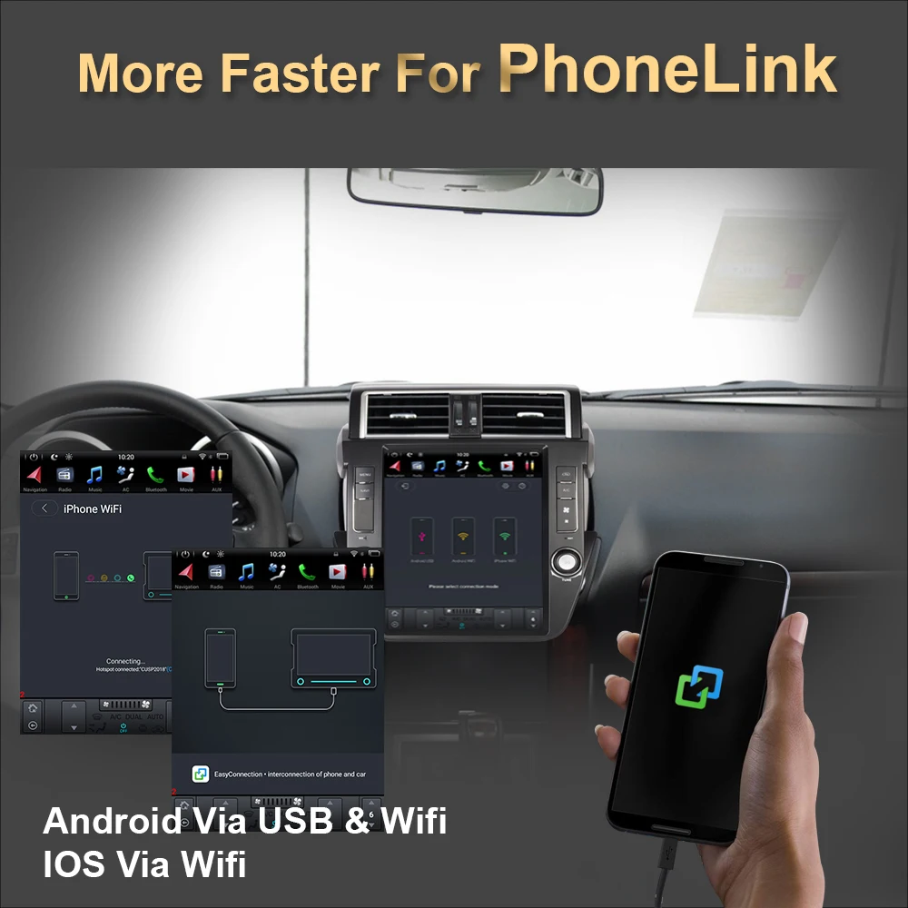 Для TOYOTA PRADO/LC150/150 12 1 &quotАвтомобильный GPS навигатор Tesla стиль Android Радио стерео