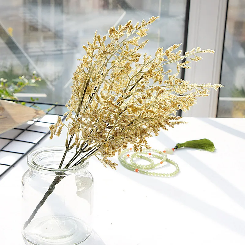 Цветочная композиция пенопластовая трава небольшой букет для домашнего декора