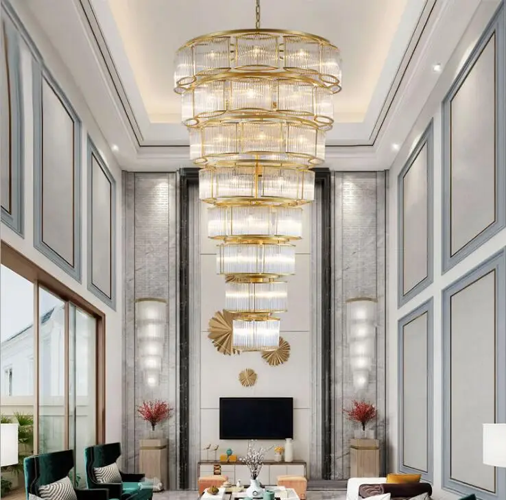 Дизайнерская Люстра для виллы гостиницы инженерная люстра на заказ