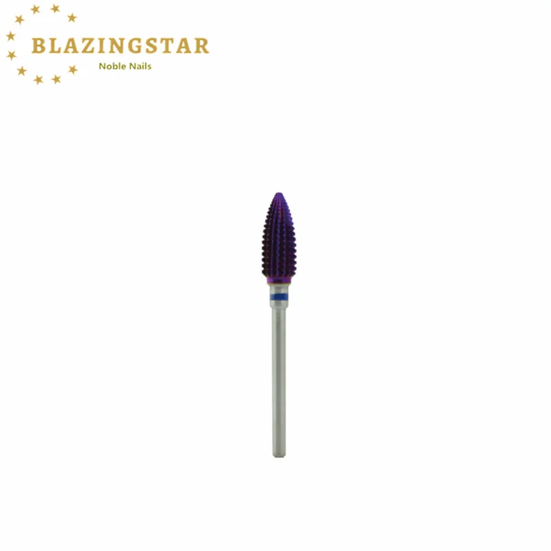 

Nail Drill Bits Oval Tornado Tungsten Carbide Purple Fastest Remove Gels Milling Cutters Electric For Manicure Pedicure