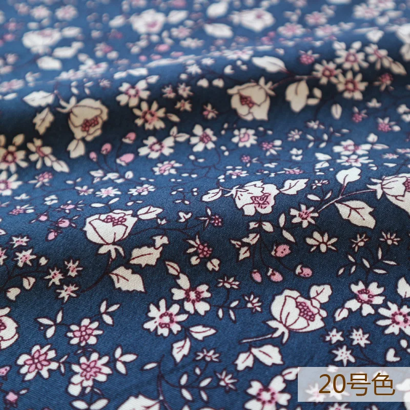 100% Cotton Floral Strawberry Printed Fabric by the Meter for DIY Sewing Projects - Breathable Flowers Brocade Skirt Dress Plant image 2