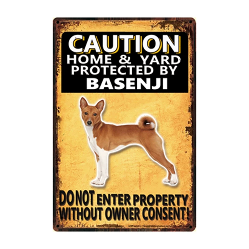 [Kelly66] металлическая вывеска с изображением домашних животных: собаки бигль Ших Tzu