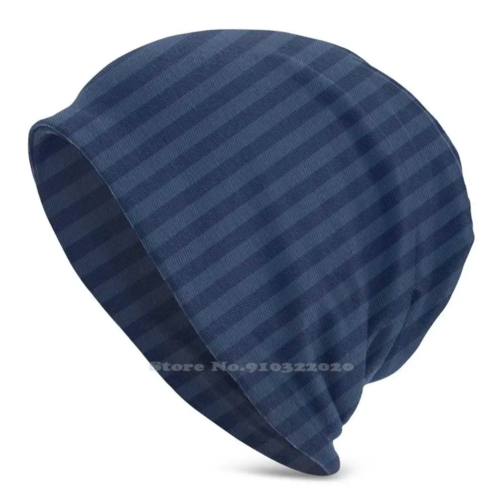 

Волнистая/Темно-Синяя вязаная шапка бини Спортивная Кепка с узором узоры пляжные наряды пляжные путешествия полосы волны