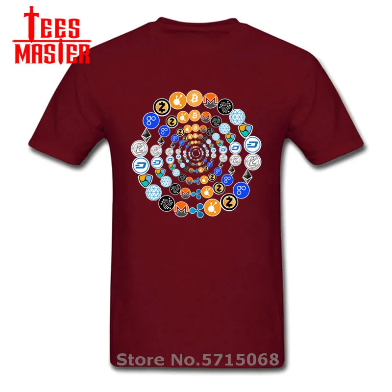 Новая криптовалюта-это будущее крипто логотипы Для мужчин футболка все