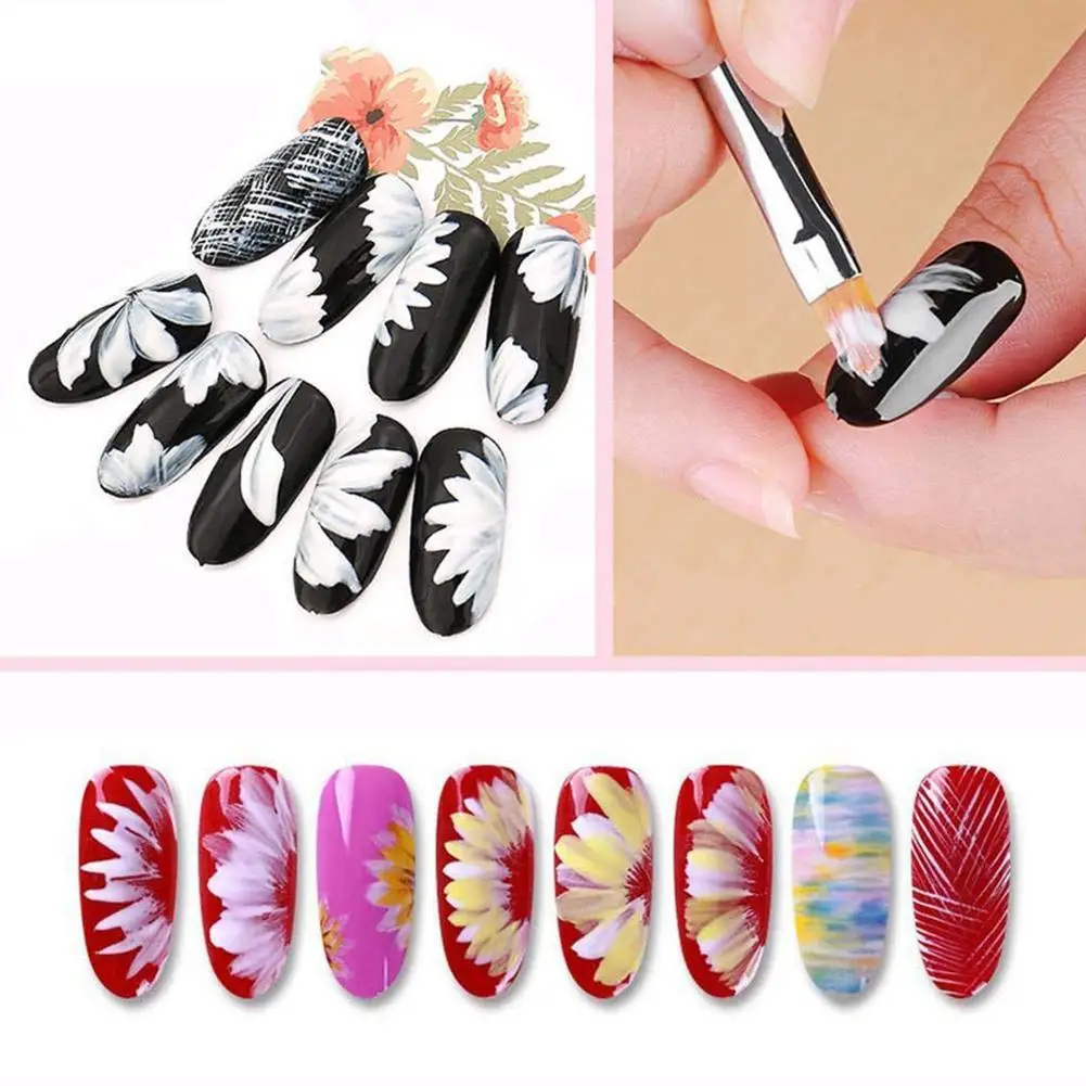 

1pc Nail Art Pen Crystal Nail Brush Nail Painted Pen Brush Carving Art Nail Nail Manicure Art DIY Tool Tool Crystal G7M1