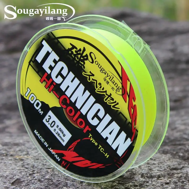 Sougayilang 100 м фторуглеродная рыболовная леска Япония 13 43LB 0 2 5 мм прочная лодка Fly Rock