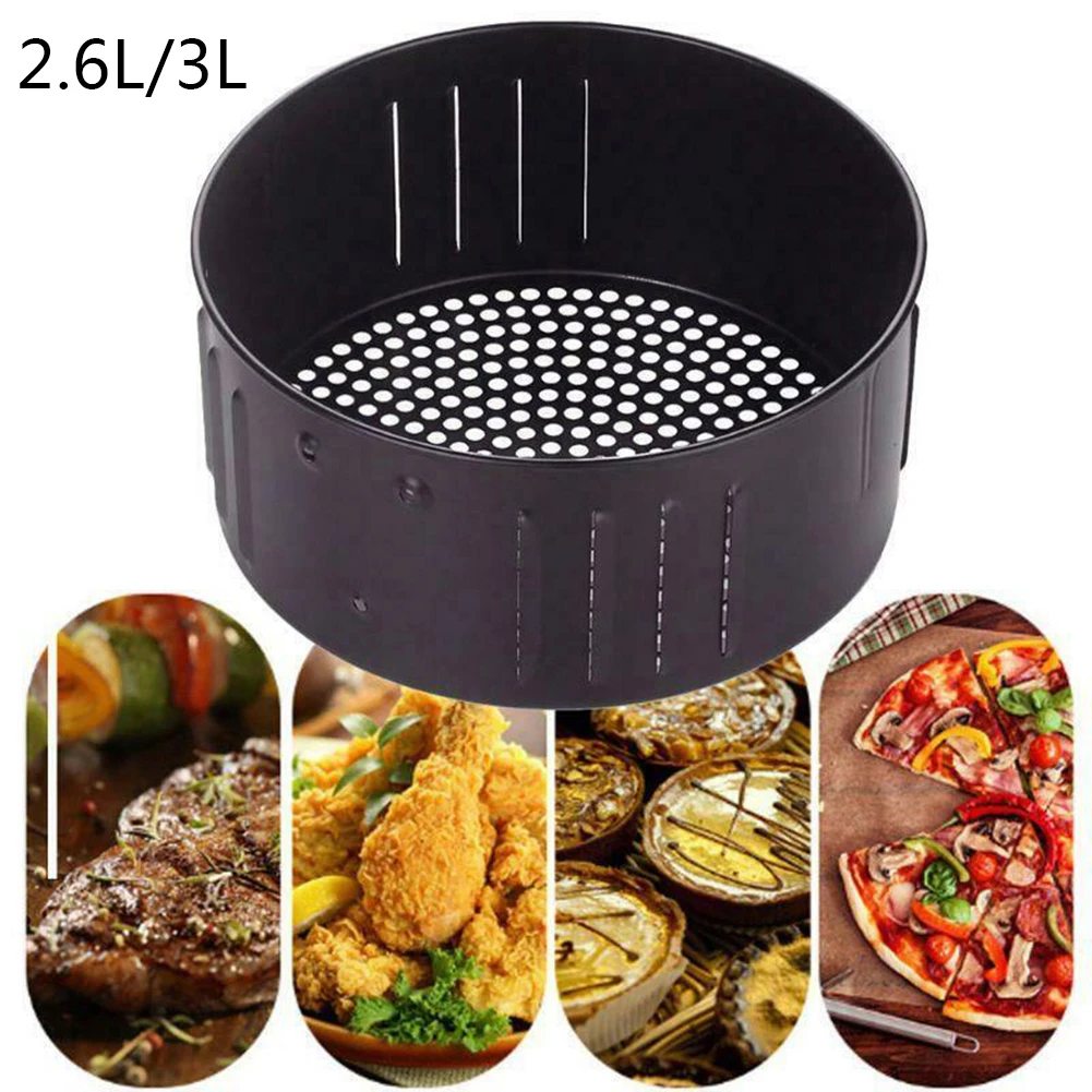 

Oil Pan Air Fryer Basket Frying Accessories Cast iron 1 pcs 2.6 / 3.5L