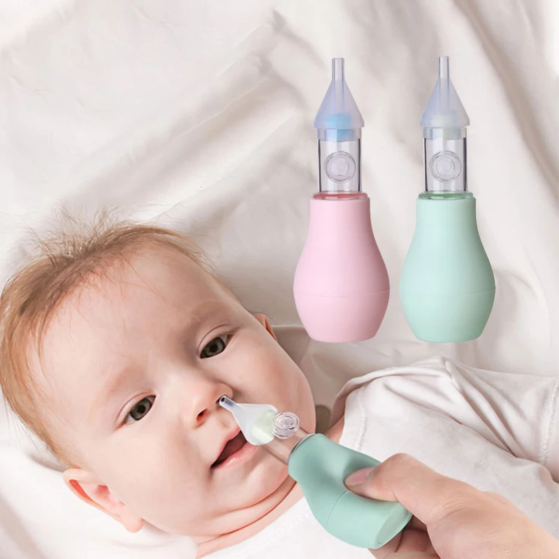 

New Born Silicone Baby Nasal Aspirator Safety Nose Cleaner Vacuum Suction Infant Diagnostic-tool Baby Care Accessories