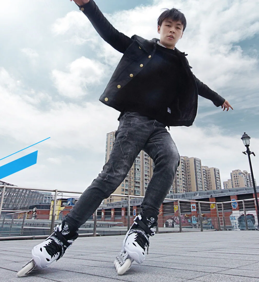 Детский милый стабильный балансировочный слалом параллельный Мигающий Ролик