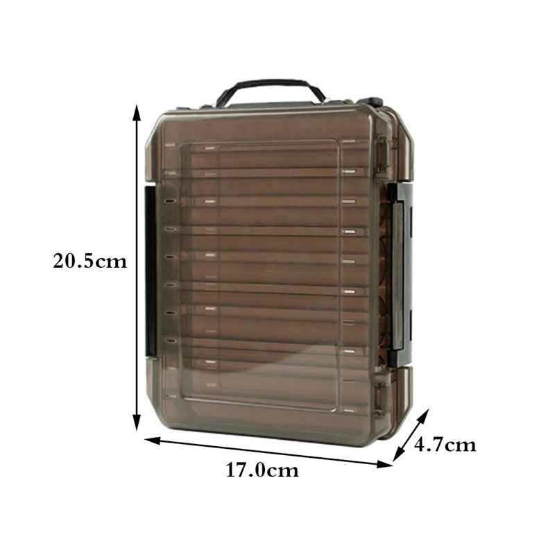 Recommend Double Side Multi-Purpose Fly Fishing Tackle Box Plastic Bait Trimming | Спорт и развлечения