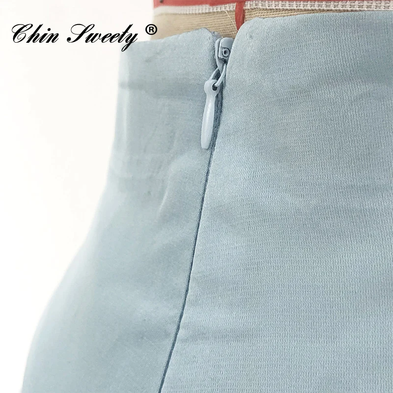 

Elegant Patchwork Satin Women's Skirts Slim Mid-length A-Line High Waist Skirt Female 2021 Spring Fashion Office Lady Bottoms
