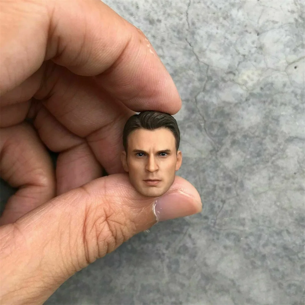 

1/12 scale male figure Chris Evans head sculpture model fit 6 inch action figure body