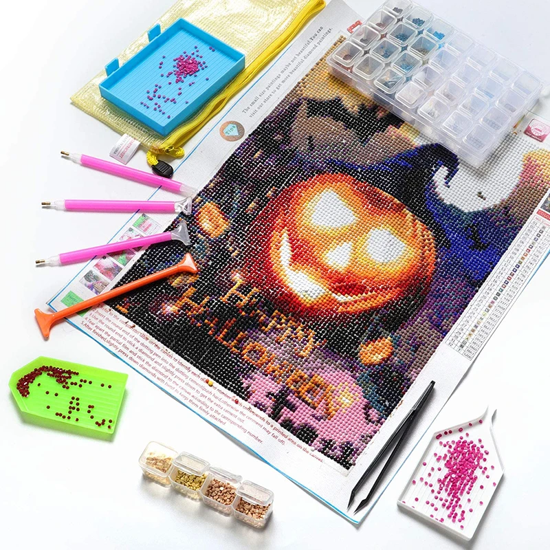 

New Diamond Painting Tools 20pcs 5D Diamond Painting Accessories Kits with 28 Slots Diamond Embroidery Box for DIY Art Craft