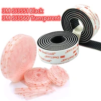 3m tape sj3551 black sj3560 transparent dual lock type 25 4mm x 50cm mushroom reclosable fastener tape bacing vhb adhesive
