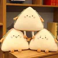 emotional plush triangle bread toy stuffed food toast doll cute smiling aggrieved cartoon plushie baby children gift
