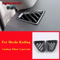 2017 2019 for skoda kodiaq gt car air outlet decoration cover conditioning circle ring frame trim strip garnish accessories