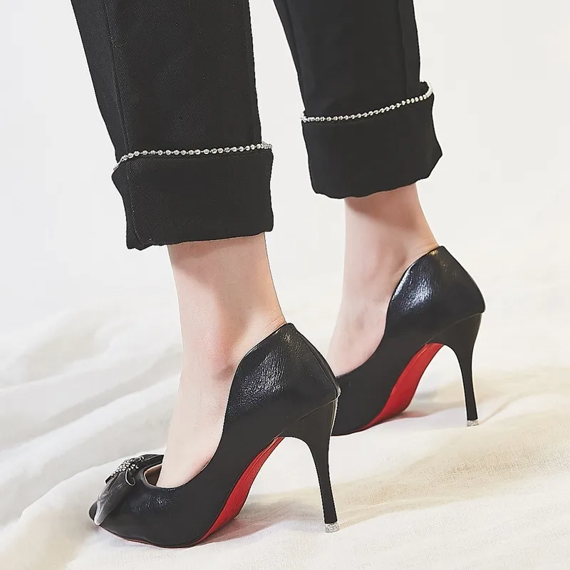 8 5 см желтые лакированные туфли лодочки на высоком каблуке офисные женские