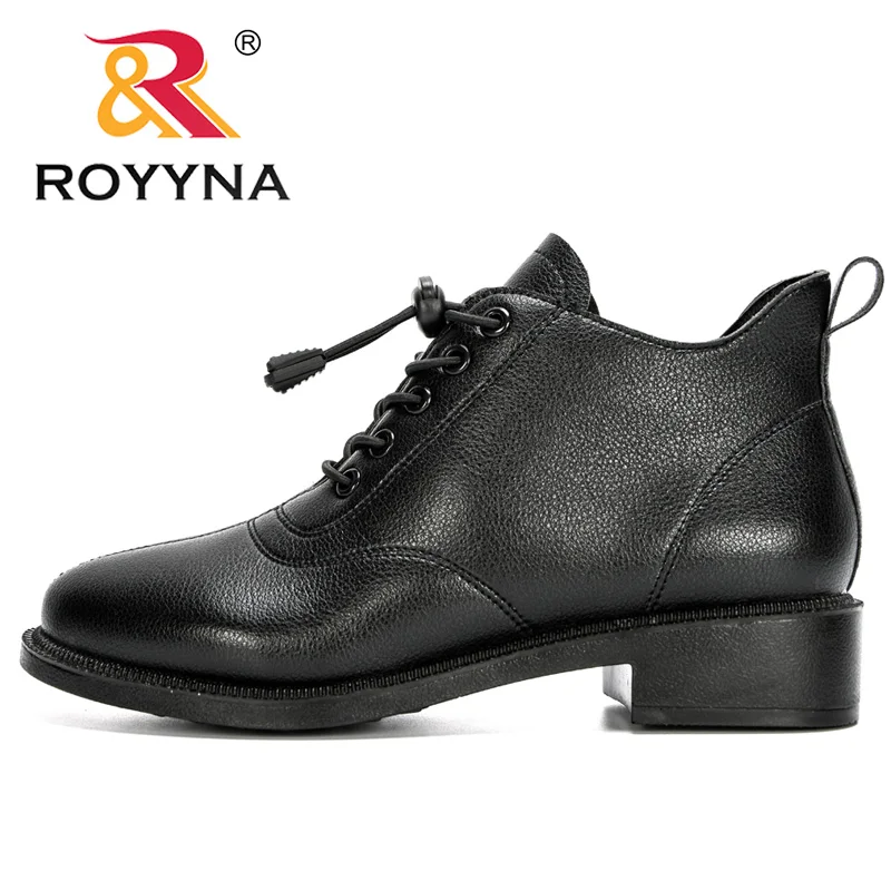 ROYYNA 2020 новые дизайнерские женские ботинки из мягкой синтетической кожи