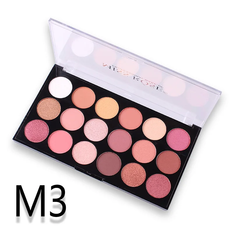Miss Rose beauty глазурованная Косметика Тени для век палитра макияжа Кисти мерцающие