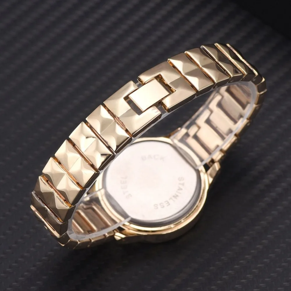

Version Of The Trend Steel Belt Quartz Watch Fashion Watch Wild Steel Belt Quartz Watch Three Eyes Pattern Steel Belt HOT SALE