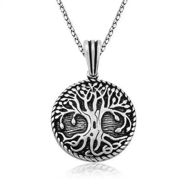 

Real Silver 925 Jewelry Silver Köklü Life Tree Necklace