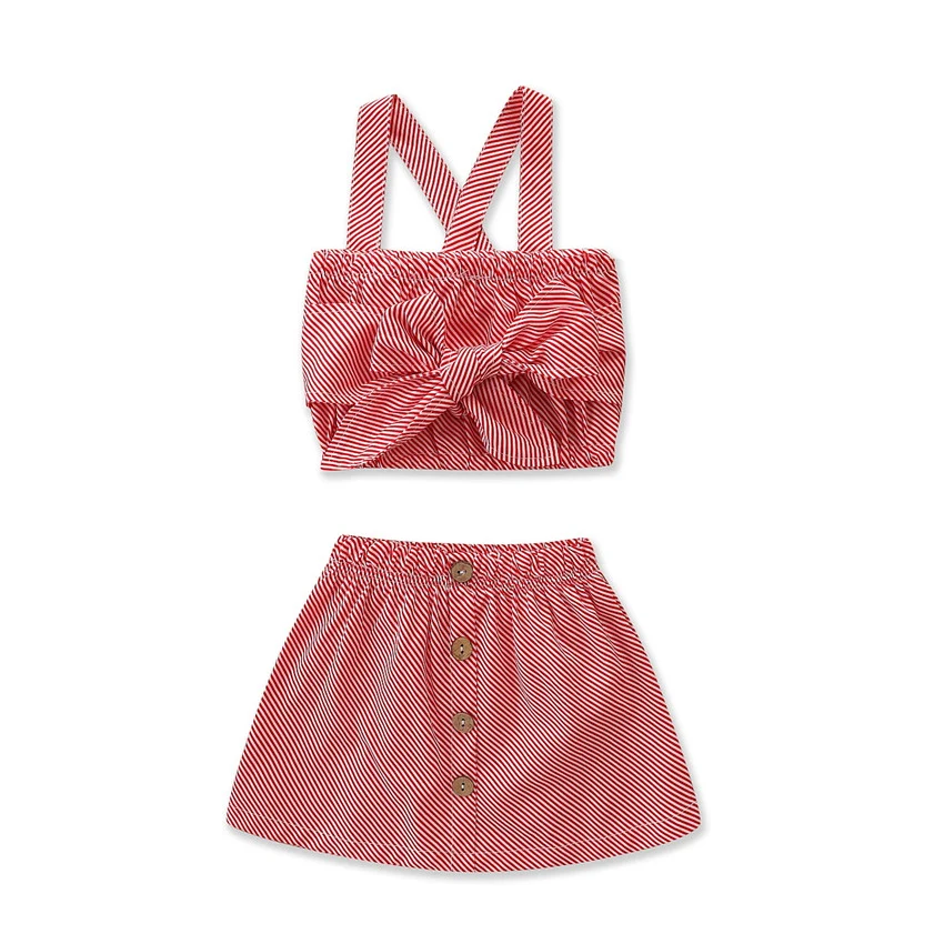 

Летний комплект одежды из 2 предметов для малышей с надписью «Комплекты одежды От 1 до 6 лет, в клетку, с принтом, без рукавов, жилет с бантом То...