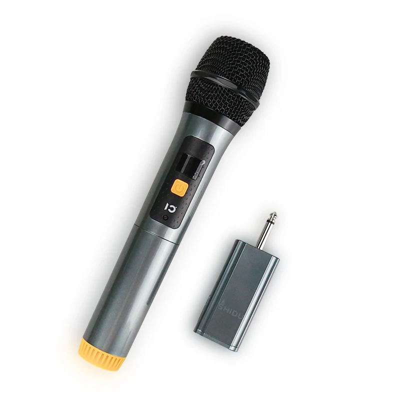 저렴한 SHIDU-U6 핸드헬드 마이크, UHF, 다이나믹 보컬 무선 마이크, 6.5mm 플러그 수신기 포함, 휴대용 음성 사운드 앰프, 스피커 용