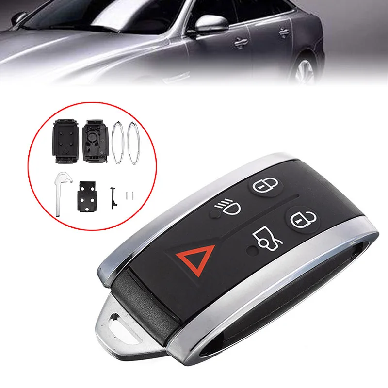 New Arrival 1pc 5 BUTTON REMOTE SMART KEY FOB CASE SHELL BLADE For JAGUAR X TYPE S XKR XF XK