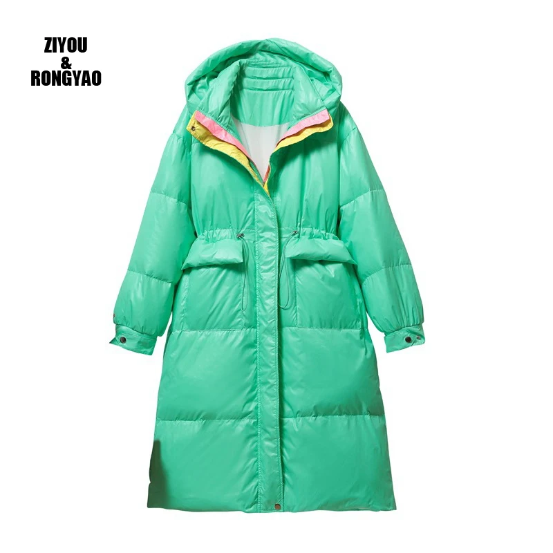 

Парка женская черная с хлопковой подкладкой, на молнии, с карманами