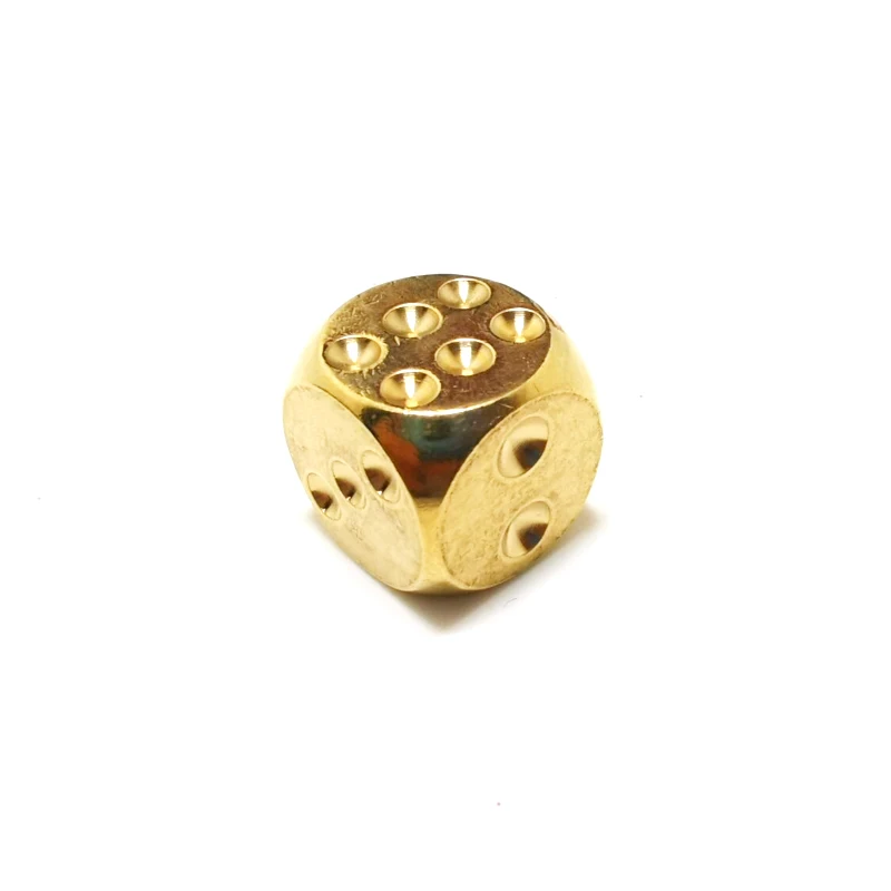 brass 13x13mm A31 Открытый Портативный EDC титановый сплав TC4 кости пиво ледяной город инструмент нетоксичный материал для здоровья 1 шт - Цвет: brass 13x13mm
