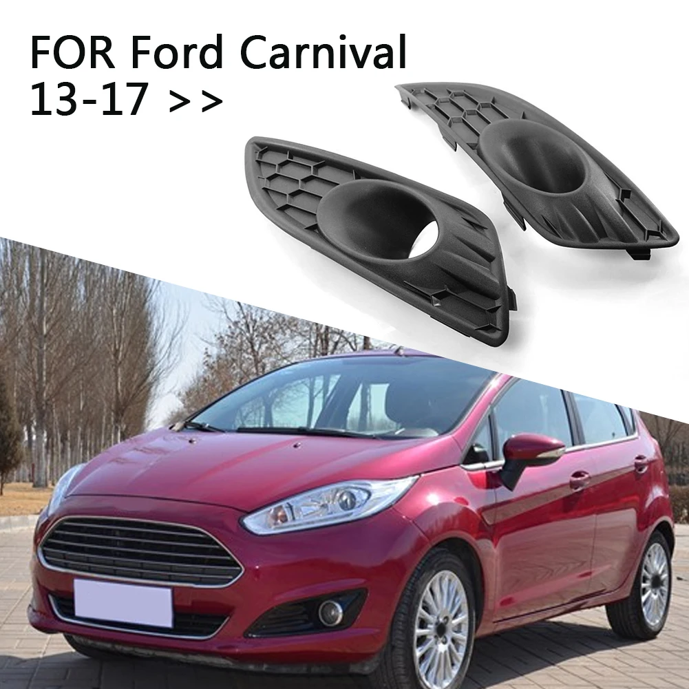

1 Pair ABS Front Bumper Light Grill Fog Lamp Lower Grille Black For Ford Fiesta (JA8) 2013.01-2017.12 Auto Exterior Racing Grill